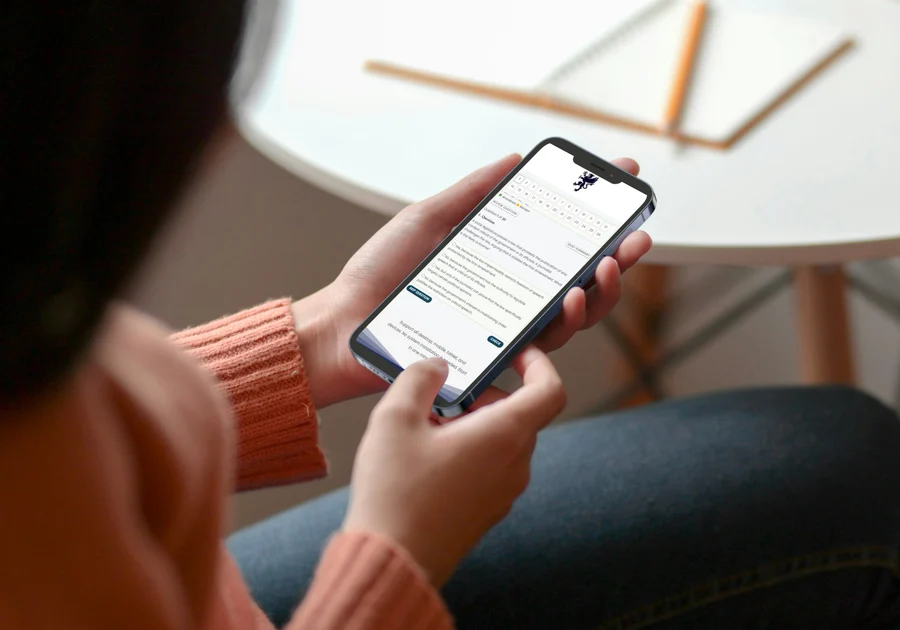 British Institute of Embalmers Diploma practice running on a phone, tablet and laptop